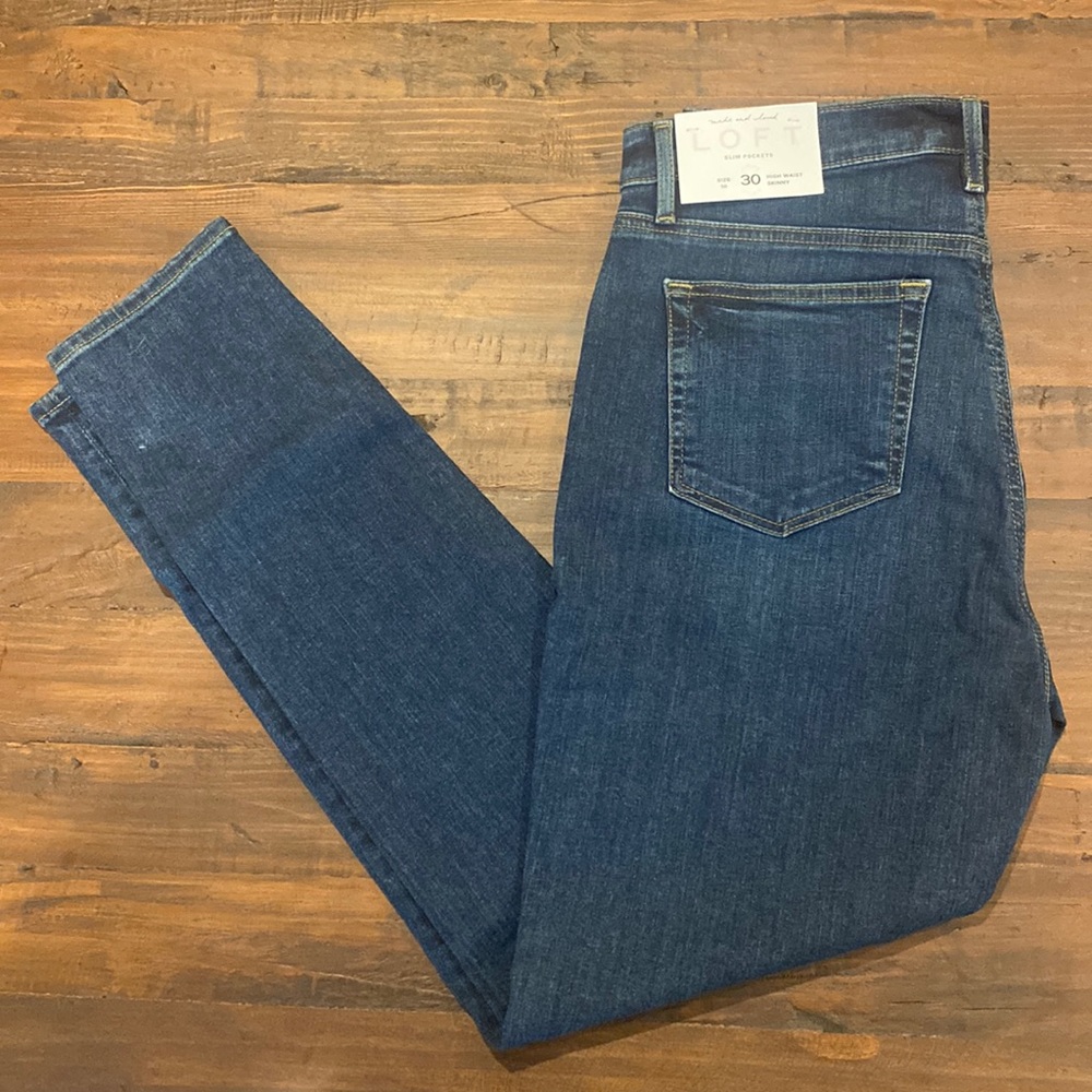 LOFT High Waist Skinny Jeans- NEVER WORN